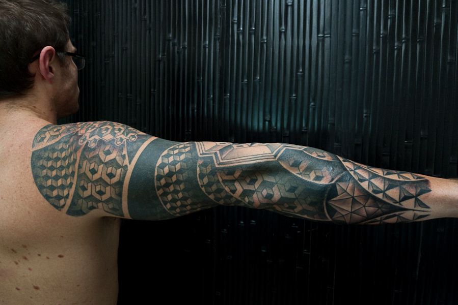 Geometric Full Sleeve Tattoo