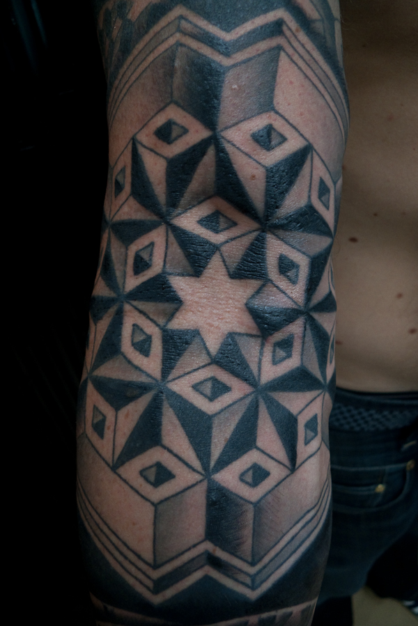 Geometric Full Sleeve Tattoo « HOOPERS ELECTRIC