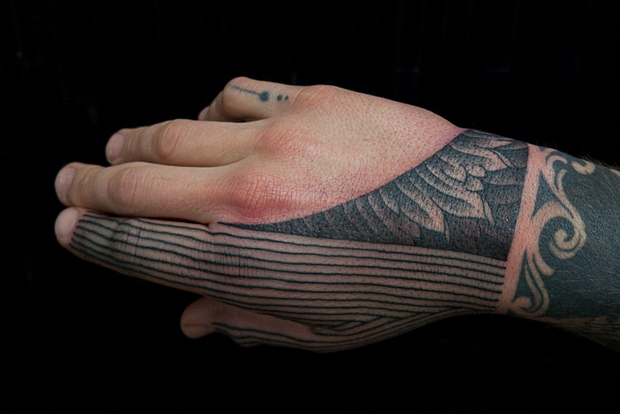 tribal hand tattoos. of doing two hand tattoos,